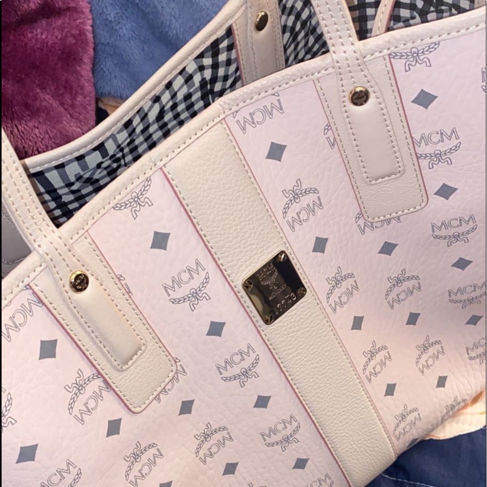 MCM Pink Medium Liz Tote